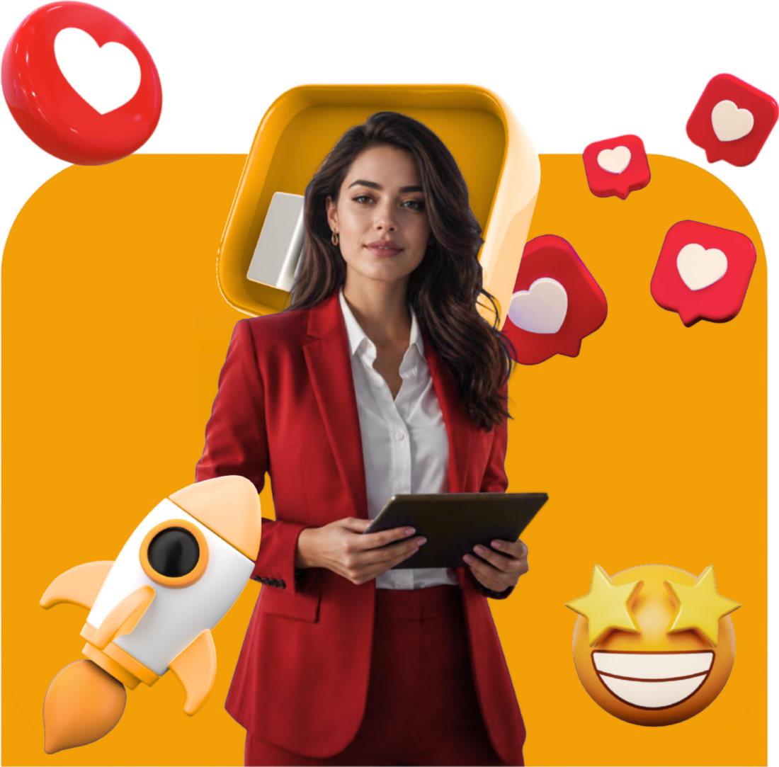 Grow your social media presence, followers, likes and engagement delivered fast